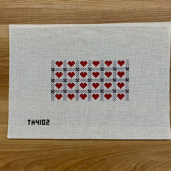 Thorn Alexander (KCN) TA4102 Hearts And Gingham 5 3/4" x 3" 13 Mesh