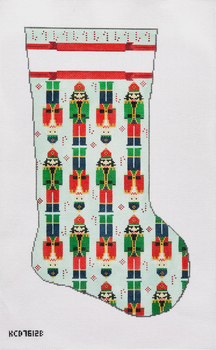 SCT Designs (KCN) KCD7612B Nutcracker Stocking on Blue Stocking 11" X 19" 13 Mesh