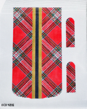 SCT Designs (KCN) KCD4216 Red Tartan Foldover 9" X 16"  13 Mesh