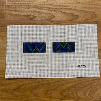 SCT Designs (KCN) KCD7501B Blue Tartan Apple Watch Band   5" X 1" 18 Mesh