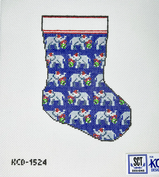 SCT Designs (KCN) KCD1524 Elephant Mini Sock 4 1/4" X 6" 18 Mesh