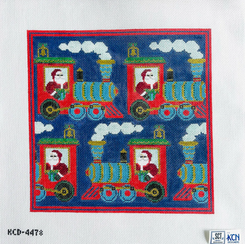 SCT Designs (KCN) KCD4478 Santa Train 12" square  13  Mesh 