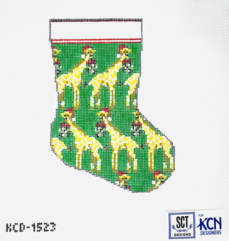 SCT Designs (KCN) KCD1523 Giraffe Mini Sock   4 1/4" X 6" 18 Mesh 