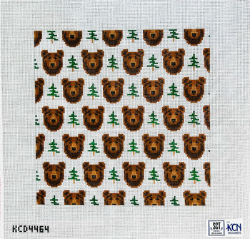 SCT Designs (KCN) KCD4464 Grin and Bear It  Bear 10" square 13 Mesh