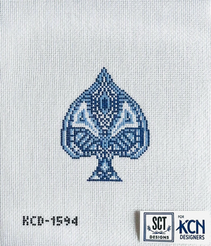 SCT Designs (KCN) KCD1594 Blue Spade 18 Mesh