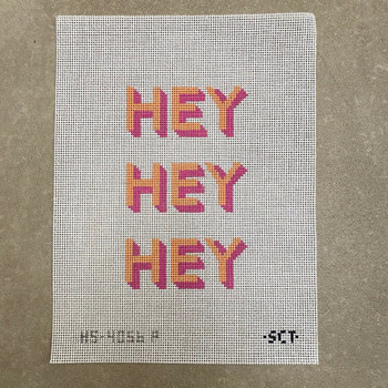 SCT Designs (KCN) KCD4056P Hey Hey Hey Pink 4" X 6 1/2"  13 Mesh