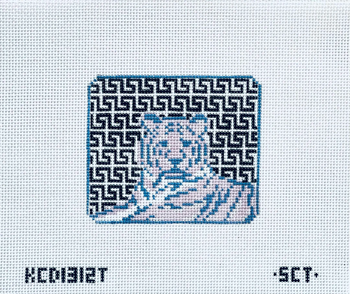 SCT Designs (KCN) KCD1312T Chinese Zodiac - Tiger  3 3/4" square   13 Mesh