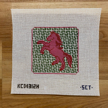 SCT Designs (KCN) KCD1312H Chinese Zodiac - Horse 4 1/2" square  13 Mesh