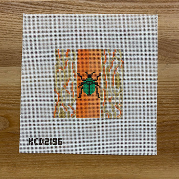 Mrs. Blandings (KCN) KCD2196 Beetle on Mindy Square 4 1/2" square 13 Mesh