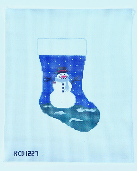 Marianne Ensz KCD1227 Snowman Mini Stocking 18 Mesh