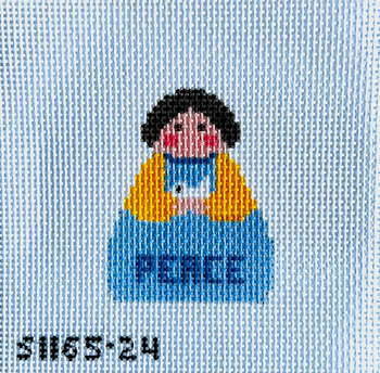 Peace Angel 2 1/4" X 3" 13 mesh STITCH-ITs SI16524