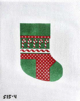 Candy Cane Mini Stocking 4" X 5 1/2" 13 Mesh STITCH-ITs SI54