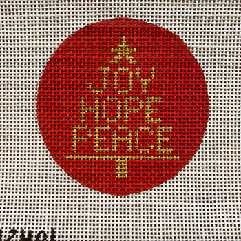 Joy Hope Peace 3 1/2" round 13 Mesh STITCH-ITs SI240L