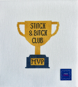 Stitch and Bitch Club MVP 4" X 4 1/2" 18 Mesh Ziggy Stitches ZS30