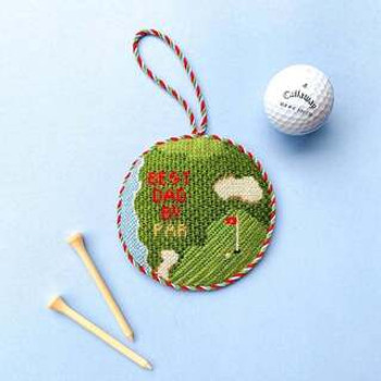 Best Dad by Par Golf Includes a free stitch guide 18 mesh Stitch Style