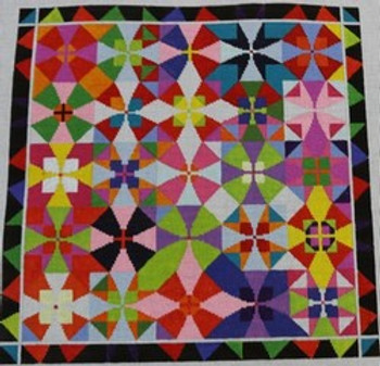 CM5029 - Kaleidoscope 12.75 x 12.75  18 Mesh Carolyn Manning Designs 