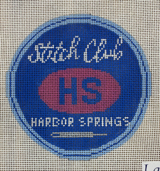 LL149 Stitch Club Harbor Springs  4.5" Round 18 Mesh Labors Of Love