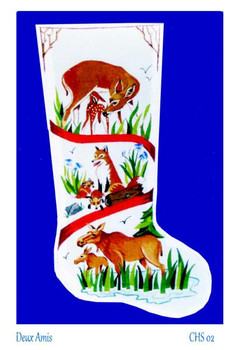 CHS02 SL02 Wildlife Stocking 18" x 8" 18 Mesh  Deux Amis 