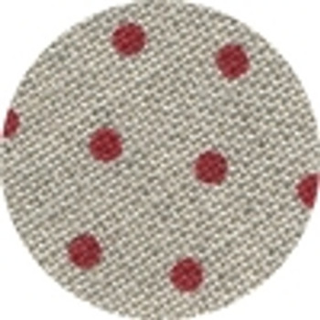 36095391 Raw Natural with Red Points; Linen - Belfast Petit Point; 32ct; 100% Linen; Width 55"; DMC muted 3782 / 816 (dots)