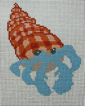 SF68 Hermit Crab Gingham 5 x 5 18 Mesh Sara Fitz The Collection Designs 