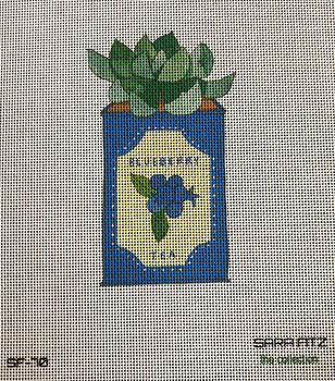 SF70 Blueberry Tea 5x5 18 Mesh Sara Fitz The Collection Designs 