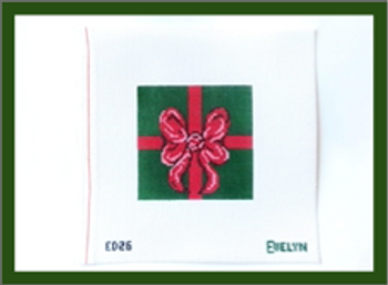 Festive Gift - Small 4 inches x 4 inches 18 Mesh Evelyn Designs