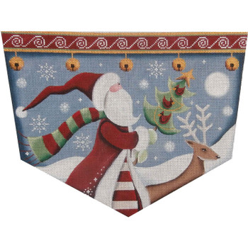 1468a Folk Santa 8" x 11"18 Mesh Rebecca Wood Designs!