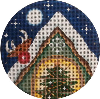 1044b Rudolph 4" Round 13 Mesh Rebecca Wood Designs!