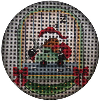 1054j One more.....zzzzz  Reindeer 4" Round 18 Mesh Rebecca Wood Designs!