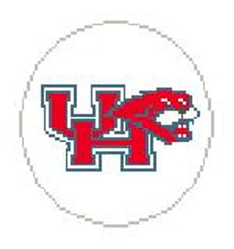 BT395 U of Houston 4" Diameter 18 Mesh  Kathy Schenkel Designs