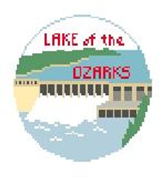 BT944 Lake of the Ozarks 4" Diameter 18 Mesh Kathy Schenkel Designs