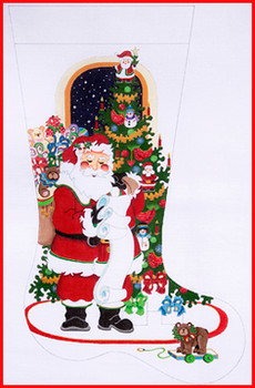 CS-277 Santa w/toy bag, list male 18 Mesh 23" TALL Strictly Christmas!