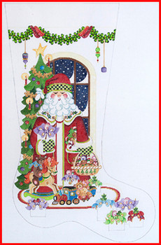 CS-369 Santa 18 Mesh 23" TALL Strictly Christmas!