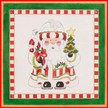 CHP-05 Candy Cane Santa 12" x 12" 13 Mesh Strictly Christmas