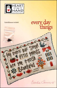 Every Day Things 103w x 62h   Heart In Hand Needleart YT