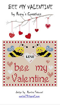 Bee My Valentine 62h x 74w by Romy's Creations 23-1050 YT