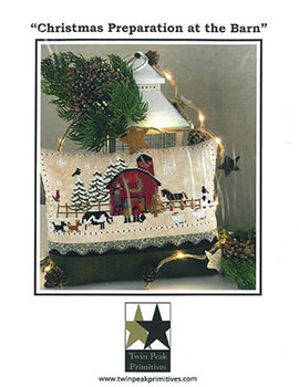 Christmas Preparation At The Barn 166W x 76H. by Twin Peak Primitives 22-2004 YT