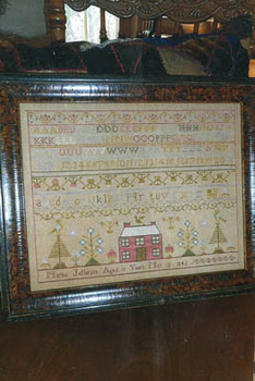 Martha Jefferson 1842 Sampler by Chessie & Me 22-1465