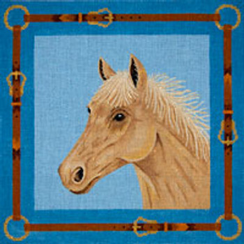 Animal A015 Honey Horse 12 x 12 13 Mesh JP Needlepoints