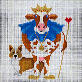 Animal A073 Dairy Queen Cow 6 x 6 13 Mesh JP Needlepoint