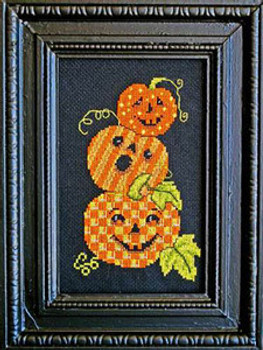 Triple Jack O Lanterns 99x62 Bobbie G Designs 11-2316 