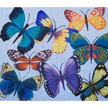 Bird/Insect B010 Butterfly heaven 12 x 14 13 Mesh JP Needlepoint