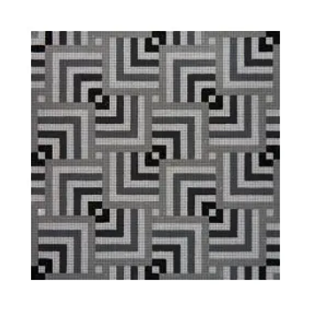 MISCELLANEOUS L670 Sm Blk & Wt Squares in Squares-Light	10.5 x 10.5  13 Mesh JP Needlepoint