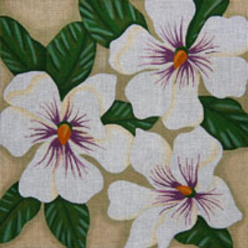 VEGETATION V320 Magnificent Magnolias 14 x 14 13 Mesh JP Needlepoint