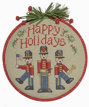 Happy Holidays 66w x 68h by Sue Hillis Designs 23-1089 YT Hoop De Doo