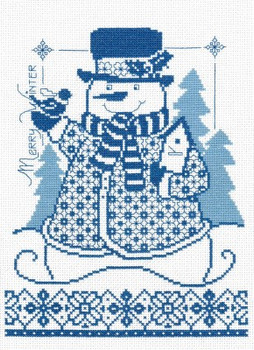 Merry Winter Snowman 107w x 140h by Imaginating 21-2691 YT