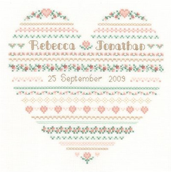 Wedding Heart 107w x 107h Cathy Bussi