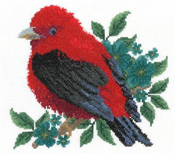 Scarlet Tanager 110w x 101h Claire Harkness