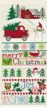 Merry Christmas Sampler 79w x 186h Diane Arthurs