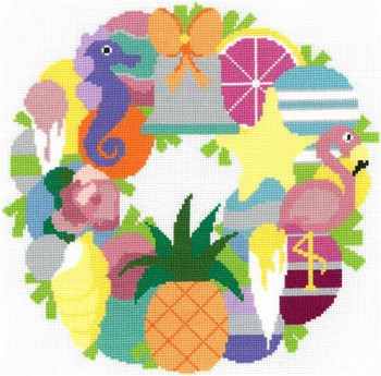 Summer Wreath 145w x 144h Kit Raymond Crawford